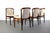 A truly beautiful set of 4 Danish modern solid rosewood dining chairs by Erik Buch for Orum Mobler. Extremely comfortable...