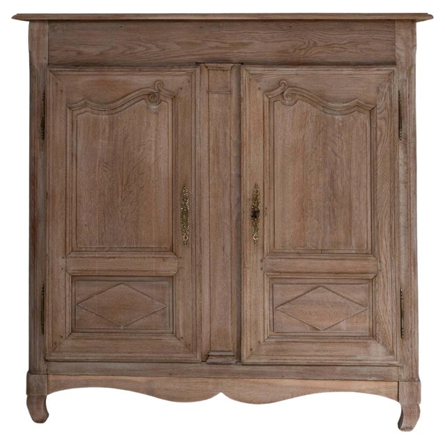 1850s French Louis XV Style Oak Armoire For Sale - Image 15 of 18
