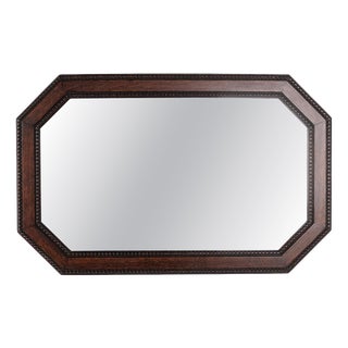 Rectangular Mirror in Dark Wood, 1940s For Sale