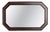 Rectangular Mirror in Dark Wood, 1940s For Sale
