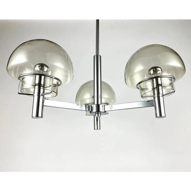 Mid-Century Modern Italian Chandelier from Stilnovo, 1970s For Sale - Image 3 of 10