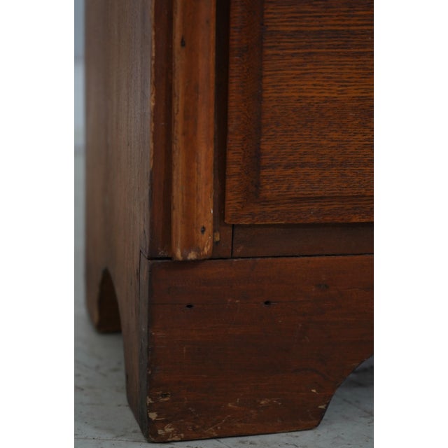 Antique 12 Drawer Oak Apothecary Cabinet For Sale - Image 10 of 18