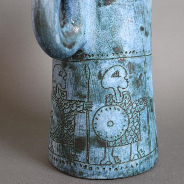 French Decorative Pitcher by Jacques Blin, 1960s For Sale - Image 11 of 18