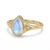 Rainbow Moonstone Pear-Shaped Ring This elegant ring showcases a captivating rainbow moonstone, admired for its enchanting...