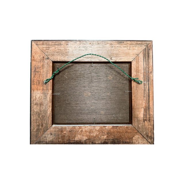 Framed Antique Oil Painting; Nautical Scene With Dutch Flag For Sale - Image 4 of 4