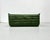 French Three-Seater Togo Sofa in Forest Green Leather by Michel Ducaroy for Ligne Roset. For Sale - Image 10 of 11