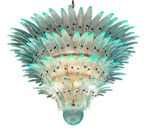 Venetian Murano Glass Disc Chandelier, 1980s