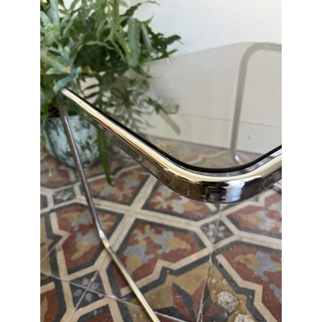 Space Age Chrome Side Table For Sale - Image 9 of 10