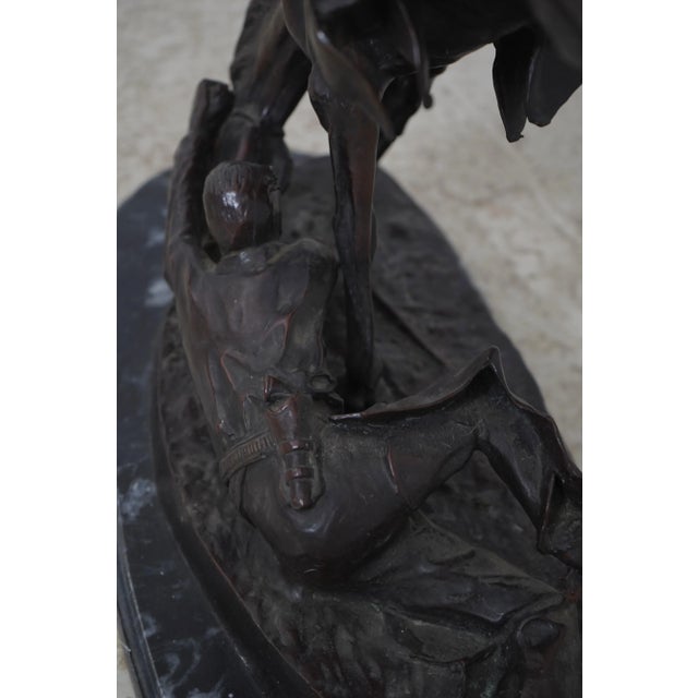 Frederic Remington Wicked Pony Bronze Cowboy Sculpture For Sale - Image 11 of 15