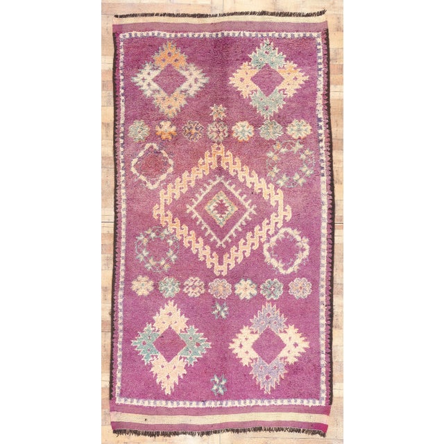Textile Vintage Purple Talsint Moroccan Rug - 05'10 X 10'11 For Sale - Image 7 of 11