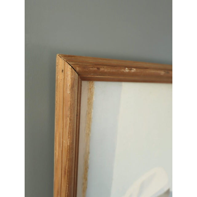 1950s 1953 Mid-Century Modern 'Figure and Flowers' Vintage Swedish Interior Figurative Oil Painting, Framed For Sale - Image 5 of 10