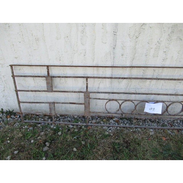 Victorian Antique Victorian Iron Gate Window Garden Fence Architectural Salvage Door #071 For Sale - Image 3 of 6