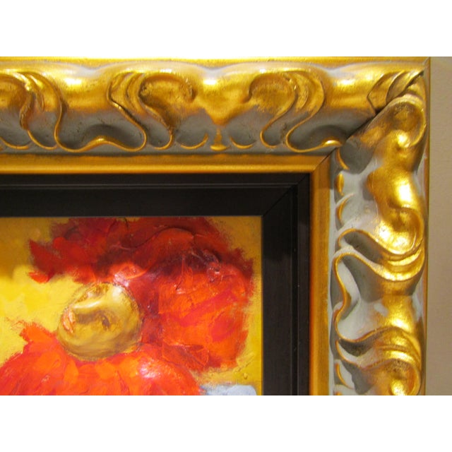 Wood Mark Kanovich Terra-Cotta and Acrylic Painting Wood Panel Signed Dated 2012 Coa For Sale - Image 7 of 13