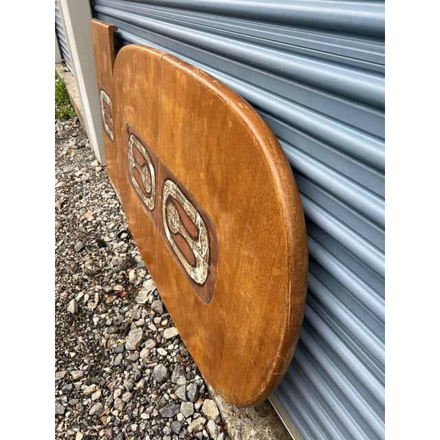 1970s Vintage Danish Tile Top Teak Wood Dining Table in Mid Century Modern Design For Sale - Image 5 of 7