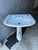 Porcelaine De Paris France Hand-Painted Pedestal Sherle Wagner Sink For Sale - Image 9 of 18