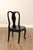 Century Furniture Ebonized Set of Six Queen Anne Style Dining Chairs For Sale - Image 16 of 18