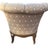 Marge Carson Boudoir Lounge Accent Chair French Tuffed Wingback Armchair Regency For Sale - Image 11 of 12