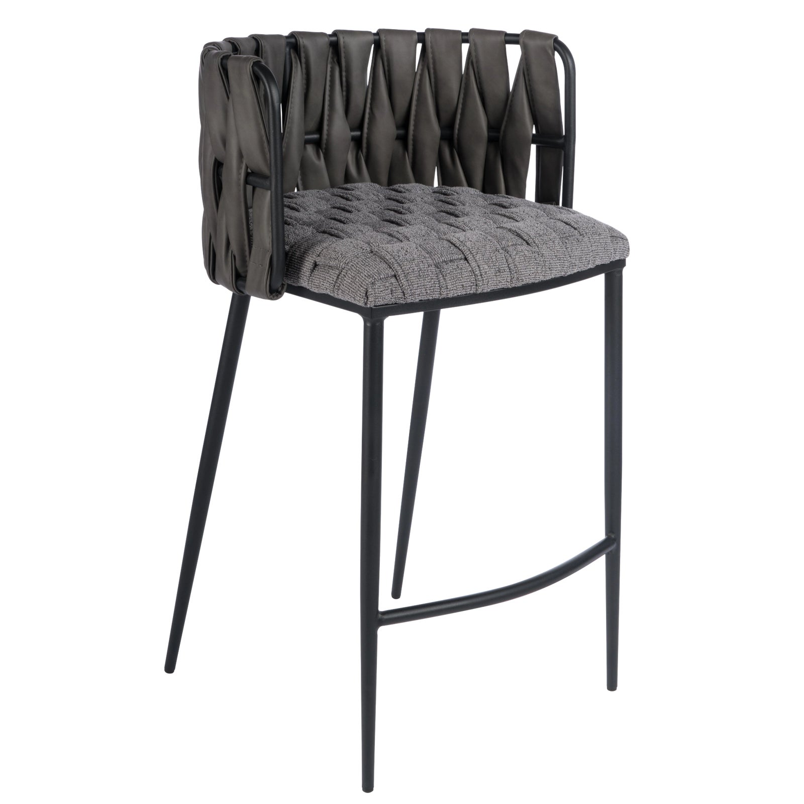 Milano Counter Chair in Gray Chairish