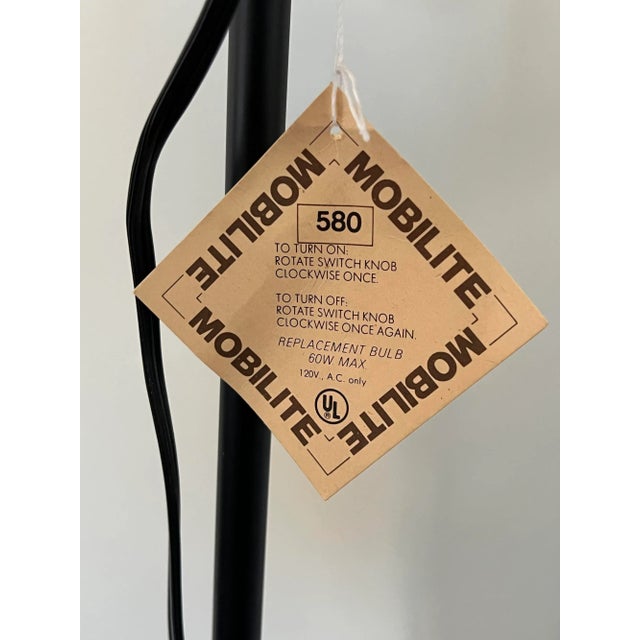 Mobilite 580 Adjustable Floor Lamp, 1970s, With Original Tags For Sale - Image 10 of 13