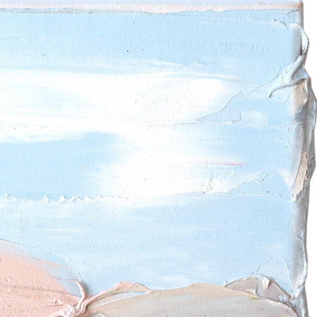 Textile Pittwater Rpayc Study 1 (22.8.22) - Plein Air Textured Landscape Oil Painting by Sally West For Sale - Image 7 of 9