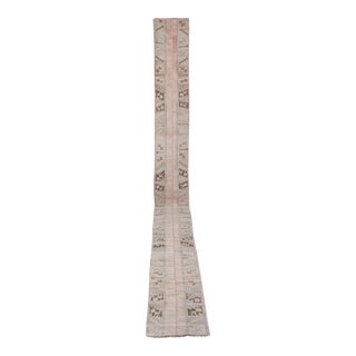 Vintage Turkish Oushak Extra Long and Narrow Runner With Mid Century Modern Style 1'10" X 20'2" For Sale