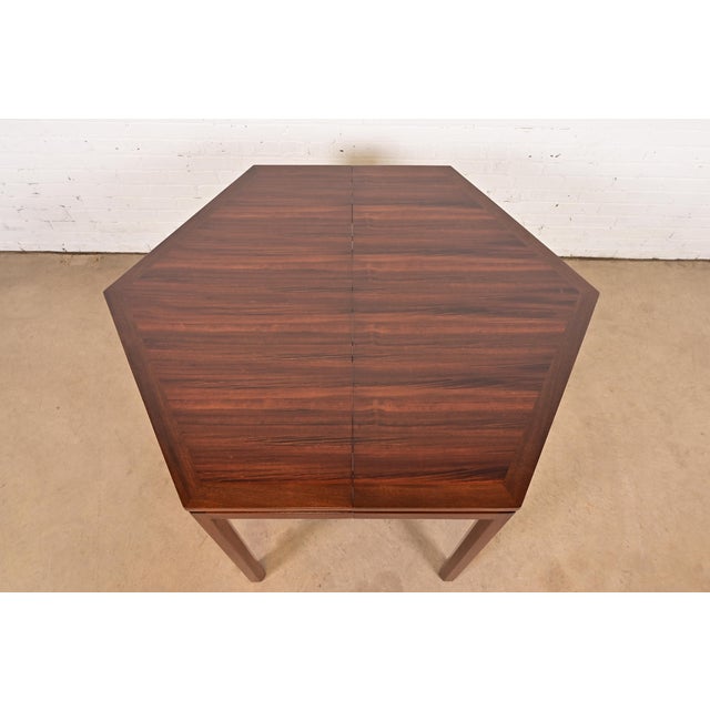 1960s Edward Wormley for Dunbar Mid-Century Modern Rosewood Dining Table, Newly Refinished For Sale - Image 5 of 10