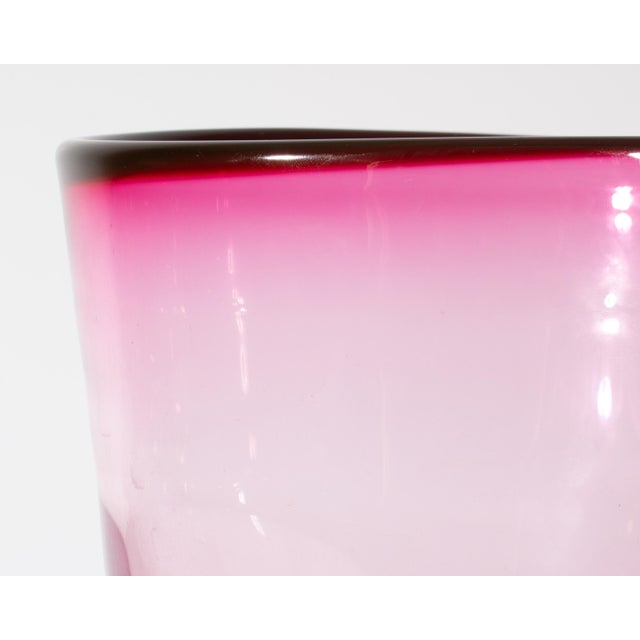 Mid-Century Modern Kosta Boda Pink “Sound” Vase by Goran Warff For Sale - Image 3 of 8