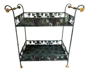 Maitland Smith Verdigris Iron Grape Cluster Dry Bar