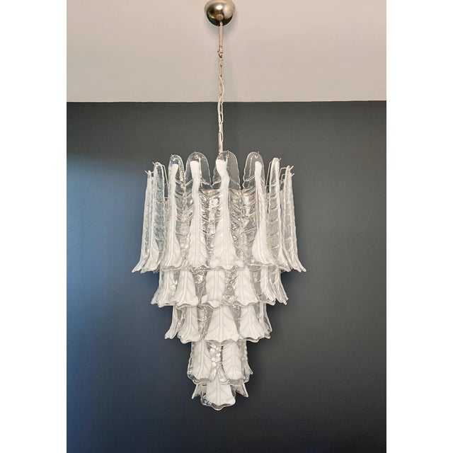 Murano Chandelier in the Manner of Mazzega – 52 Glasses For Sale - Image 11 of 16