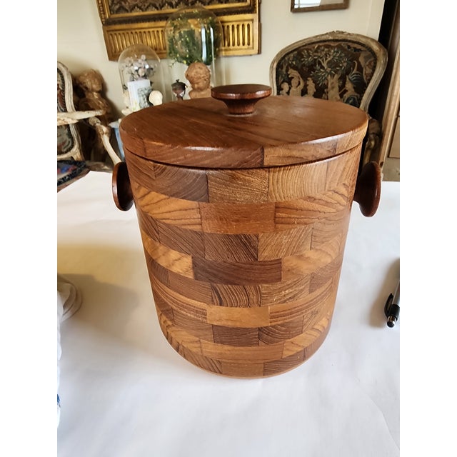 1960s Rostrum Danish Ice Bucket With Lid For Sale - Image 5 of 8