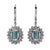Contemporary 4.52ctt Oval Emerald & Diamond Drop Necklace 18-Karat White Gold, Pair For Sale - Image 3 of 3