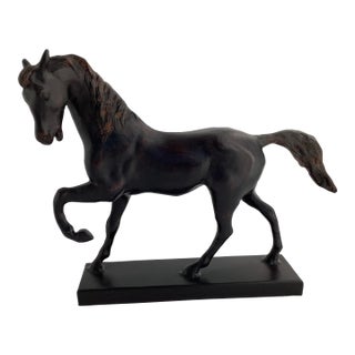 Vintage Lightning Horse Bronze Sculpture by LeClerc, Austin Productions, Large For Sale