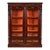 Herter Brothers Style Antique Eastlake Victorian Carved Mahogany and Burl Wood Bookcase Cabinet, Circa 1880s For Sale