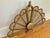 Mid-Century Modern Vintage Brass Peacock Folding Fireplace Screen With Shell Motif For Sale - Image 3 of 12