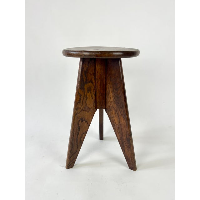 French Modernist Stool, 1940s For Sale - Image 14 of 14
