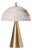 Brass and Alabaster Fungotto Table Lamp by Matlight Milano For Sale