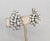 Mid-Century Modern Vintage Signed Mazer Brothers Rhodium Plated Clear Rhinestone Clip Earrings-2 Pieces For Sale - Image 3 of 7