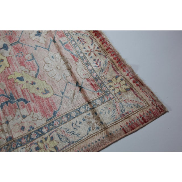 1970s HandMade Turkish Oushak Rug -6' 7'' X 9' 8'' For Sale In Tampa - Image 6 of 11