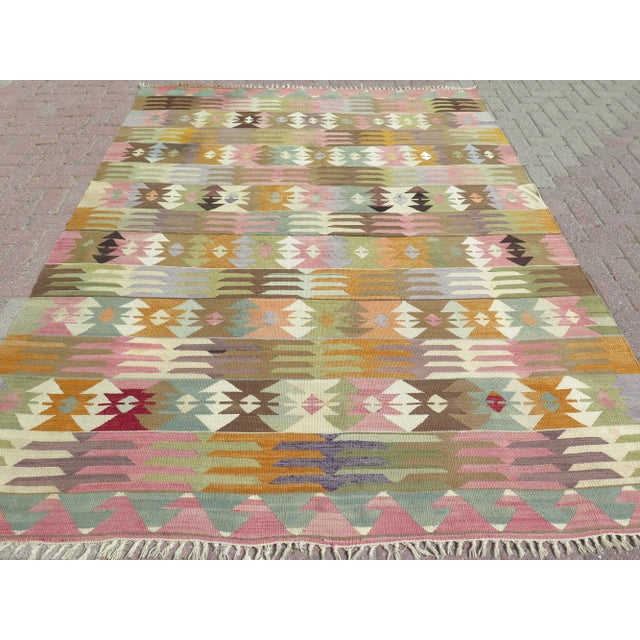 This beautiful rug is from the west of Turkey Afion Nomads weaving. About 60 years old. It is handmade with pure wool ....