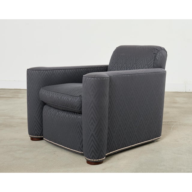 Early 21st Century Ralph Lauren Italian Upholstered Brook Street Club Chair For Sale - Image 5 of 18