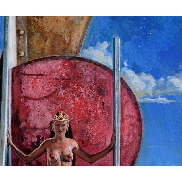 Queen of Outer Space - Original Sci- Fi Surrealist Composition by Russell Tripp For Sale - Image 4 of 9