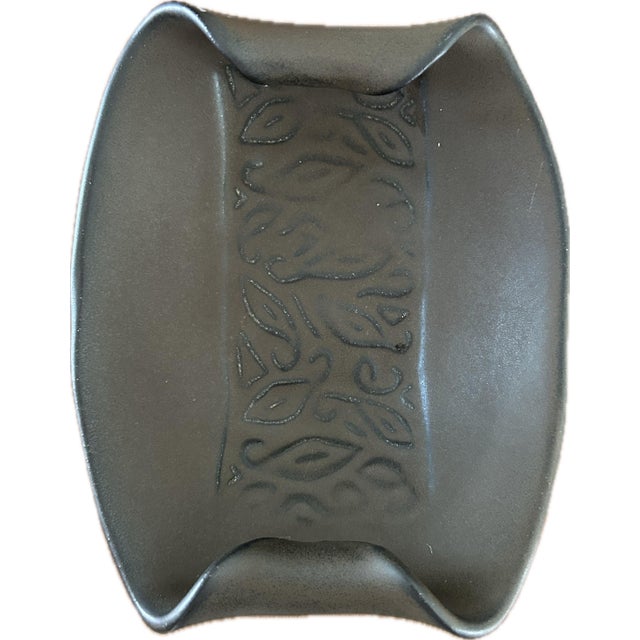 Mid-Century Modern Late 20th Century Hilborn Art Pottery Sculptural Trinket Dish For Sale - Image 3 of 6