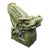 Antique Chinese Chiwen (Dragon) Sancai-Glazed Roof Tile: Qing Dynasty For Sale