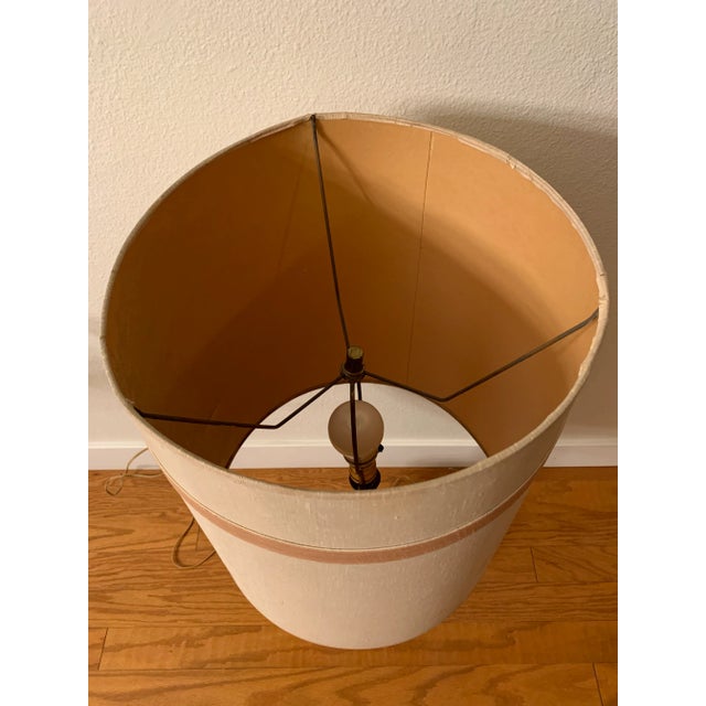 Mid 20th Century 1960s Mid Century Teak and Ceramic Table Lamp Without Shade For Sale - Image 5 of 11