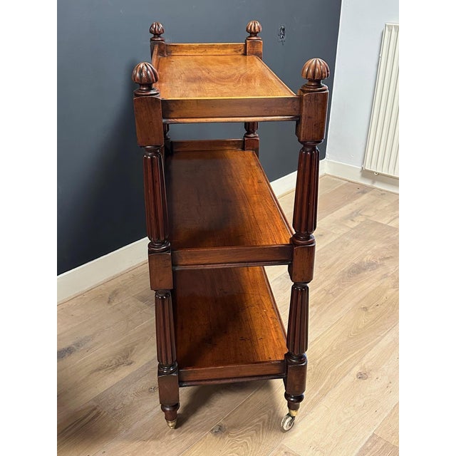 Antique Mahogany Tiered Stand For Sale - Image 4 of 8