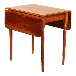 Sheraton Style Handcrafted Cherry Drop Leaf Pembroke Table By G. Poos