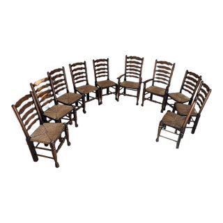 Antique Country Ladderback Chairs For Sale