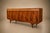 Brazilian Modern Four-Door, Four-Drawer Caviúna Credenza With Drop-Front Bar, 1950s, Brazil For Sale - Image 14 of 18
