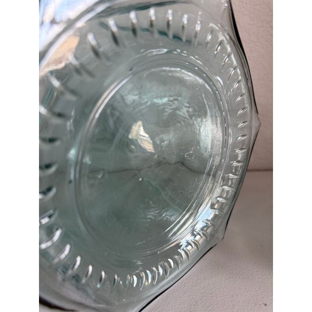 1980s Vintage Glass Drink Dispenser With Brass Spigot, Made in Italy For Sale - Image 5 of 7