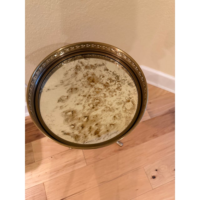 Modern Style Telescopic Brass End Table For Sale In Naples, FL - Image 6 of 10